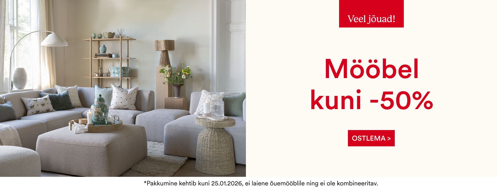 Hemtex  Mööbel kuni -50%