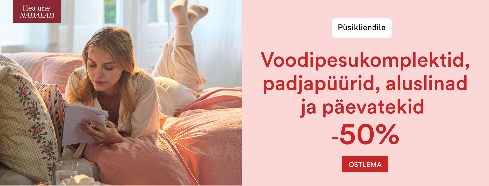 Hemtex Hea une nädalad - magamistoatooted püsikliendile -50%