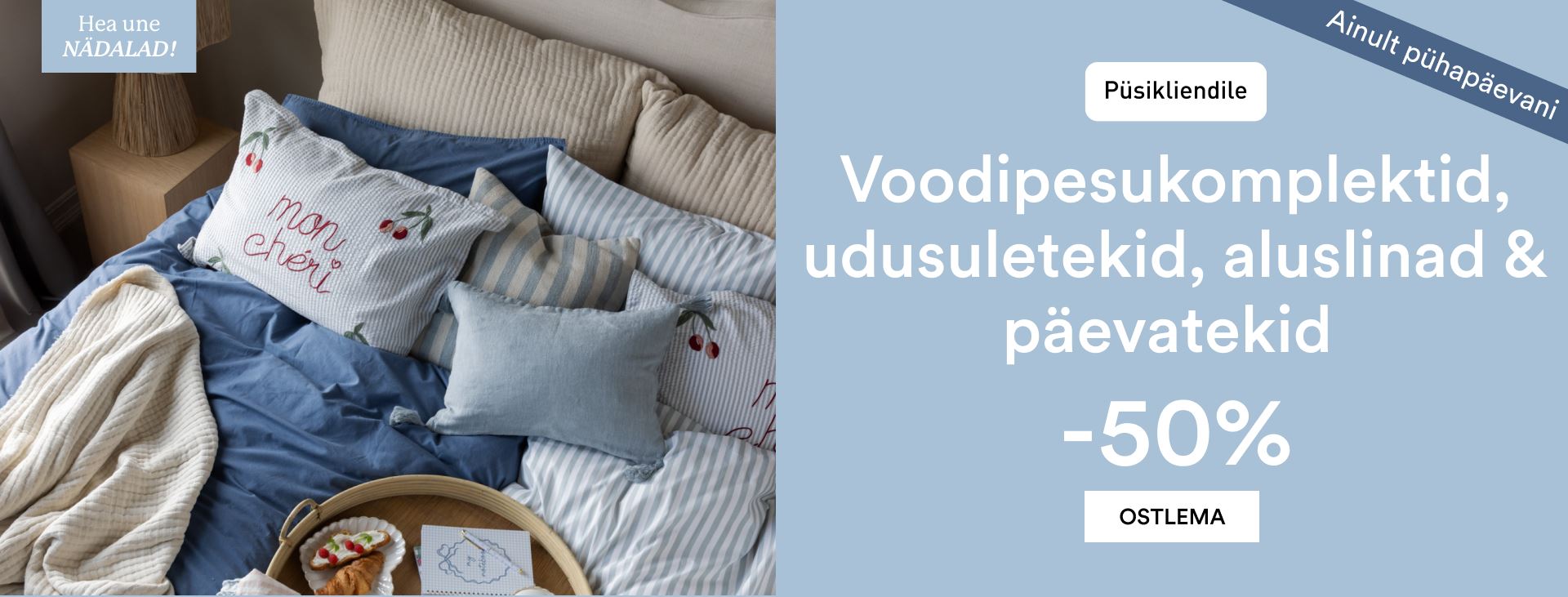 Hemtex Hea une nädalad - magamistoatooted püsikliendile -50%