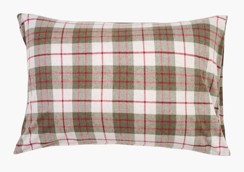 Lõimvärvitud flanellist padjapüür mitmevärviline/punane - 70x100 cm mitmevärviline/punane - 1