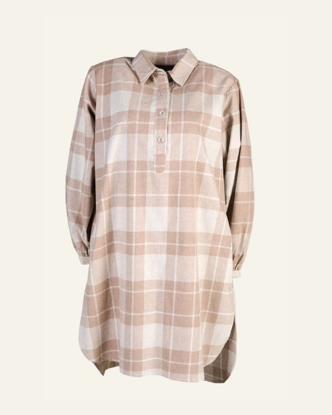 Värviline flanell öösärk sand - L/XL sand - 1