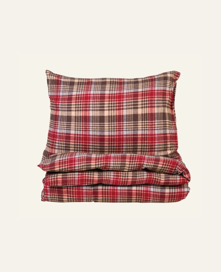 Voodipesukomplekt lõimvärvitud flanell mitmevärviline - 150x210 cm mitmevärviline - 1
