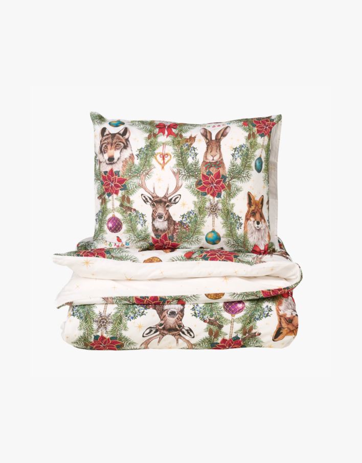 Voodipesukomplekt perkalpuuvillast loodusvalge - 150x210 cm loodusvalge - 1