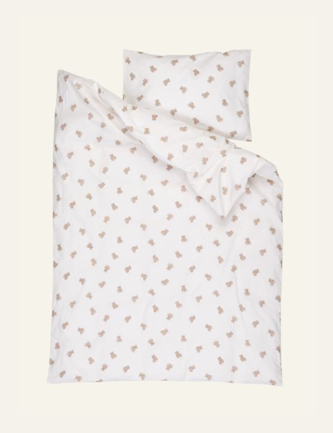 Voodipesukomplekt mitmevärviline/valge - 2