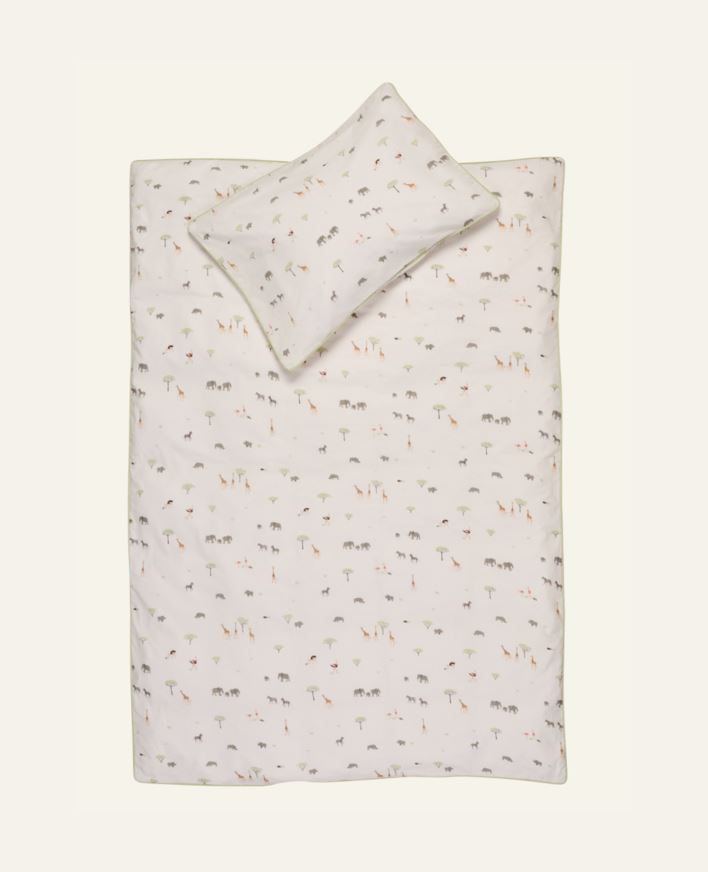 Beebi voodipesukomplekt mitmevärviline/valge - 100x130 38x55 cm mitmevärviline/valge - 1