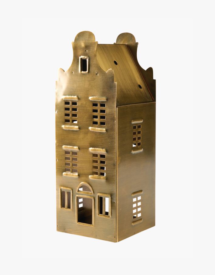 Küünlalatern messing - 9,5x9,5x26 cm messing - 1