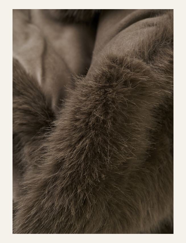 Karusnahast pleed hallikaspruun - 2