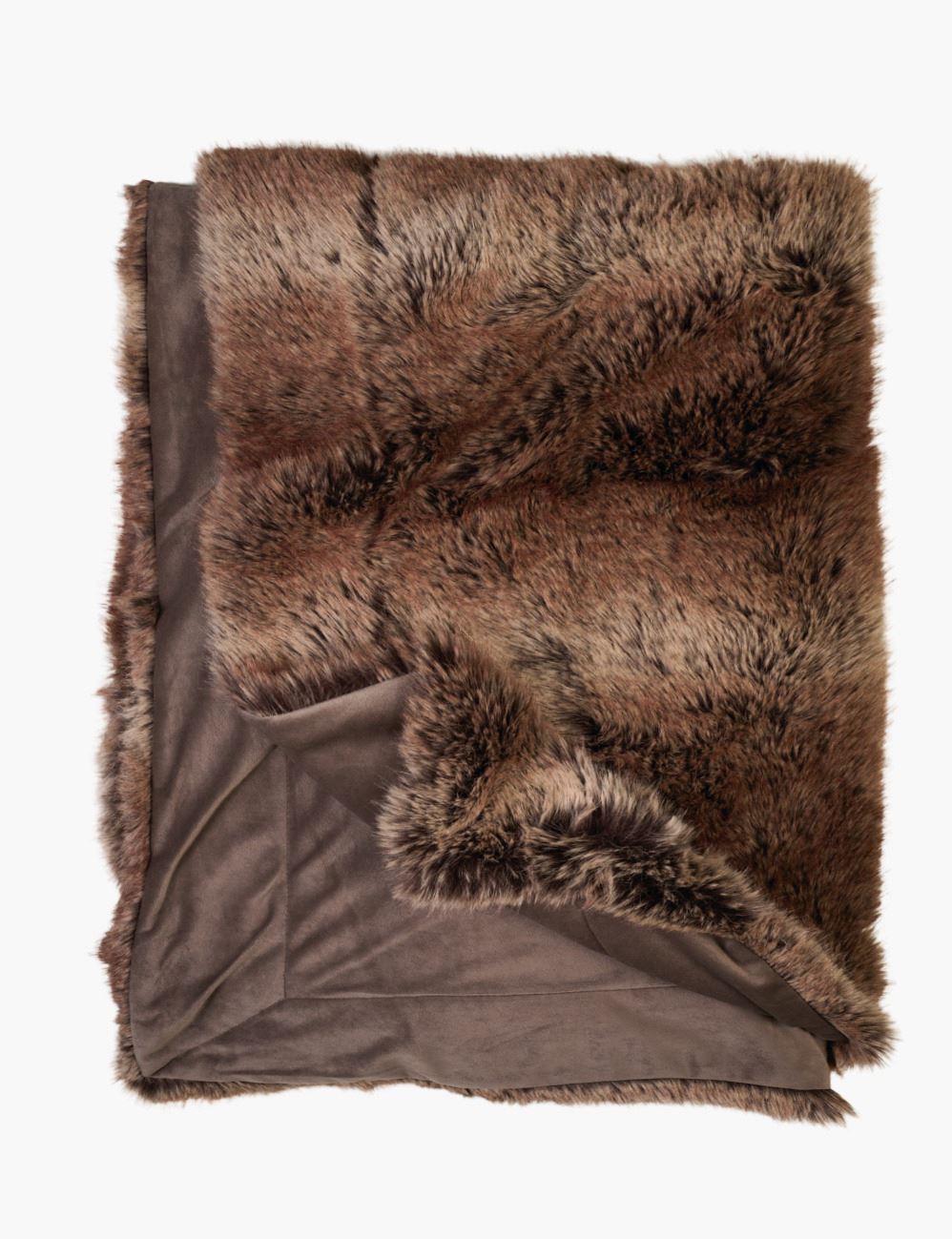 Karusnahast pleed pruun - 130x170 cm pruun - 1