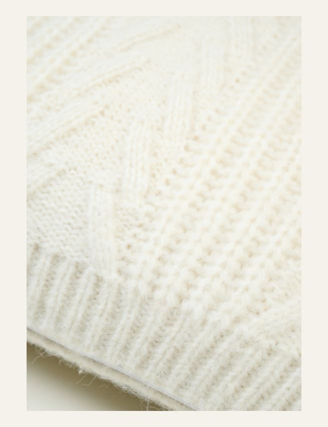 Dekoratiivpadja kate loodusvalge - 2