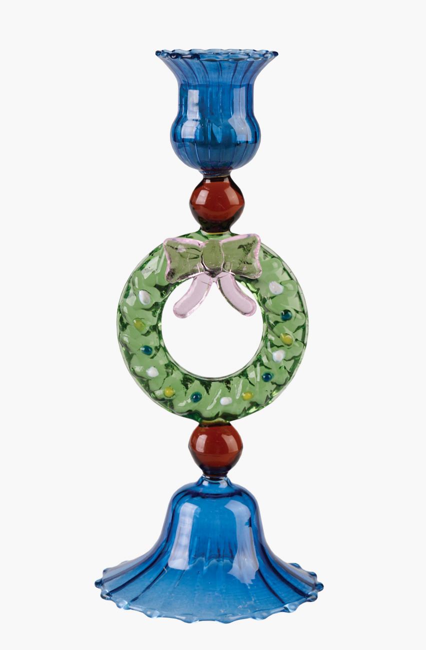 Küünlajalg mitmevärviline/sinine - 8x8x20 cm mitmevärviline/sinine - 1