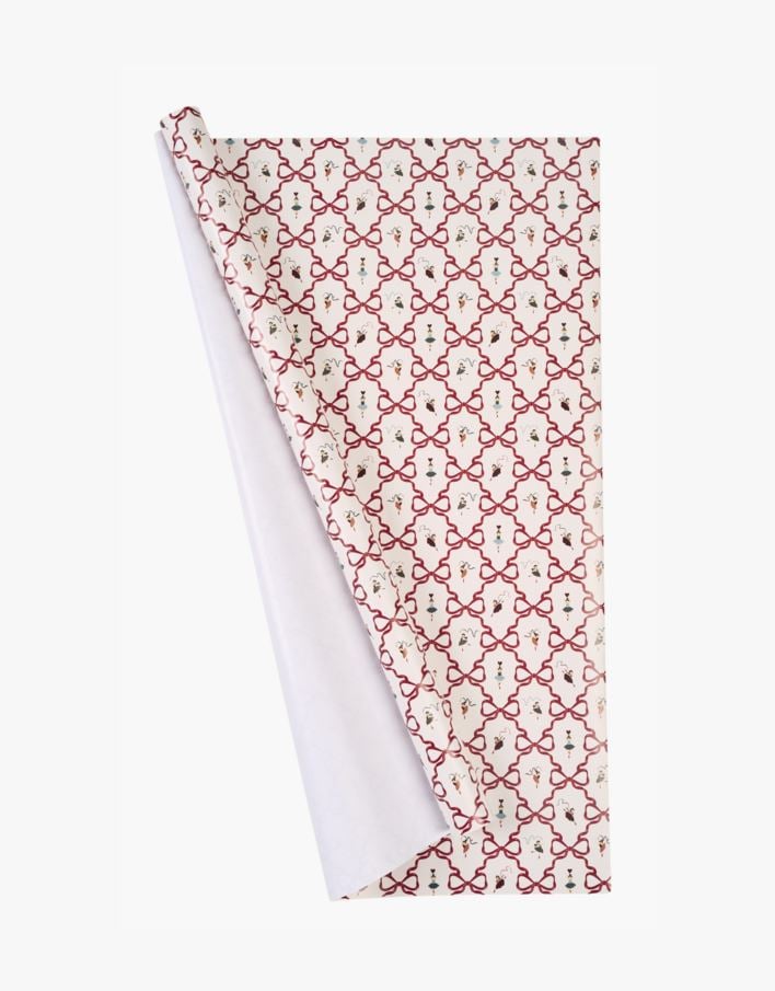 Kinkepaber mitmevärviline/punane - 70cm x 3m mitmevärviline/punane - 1