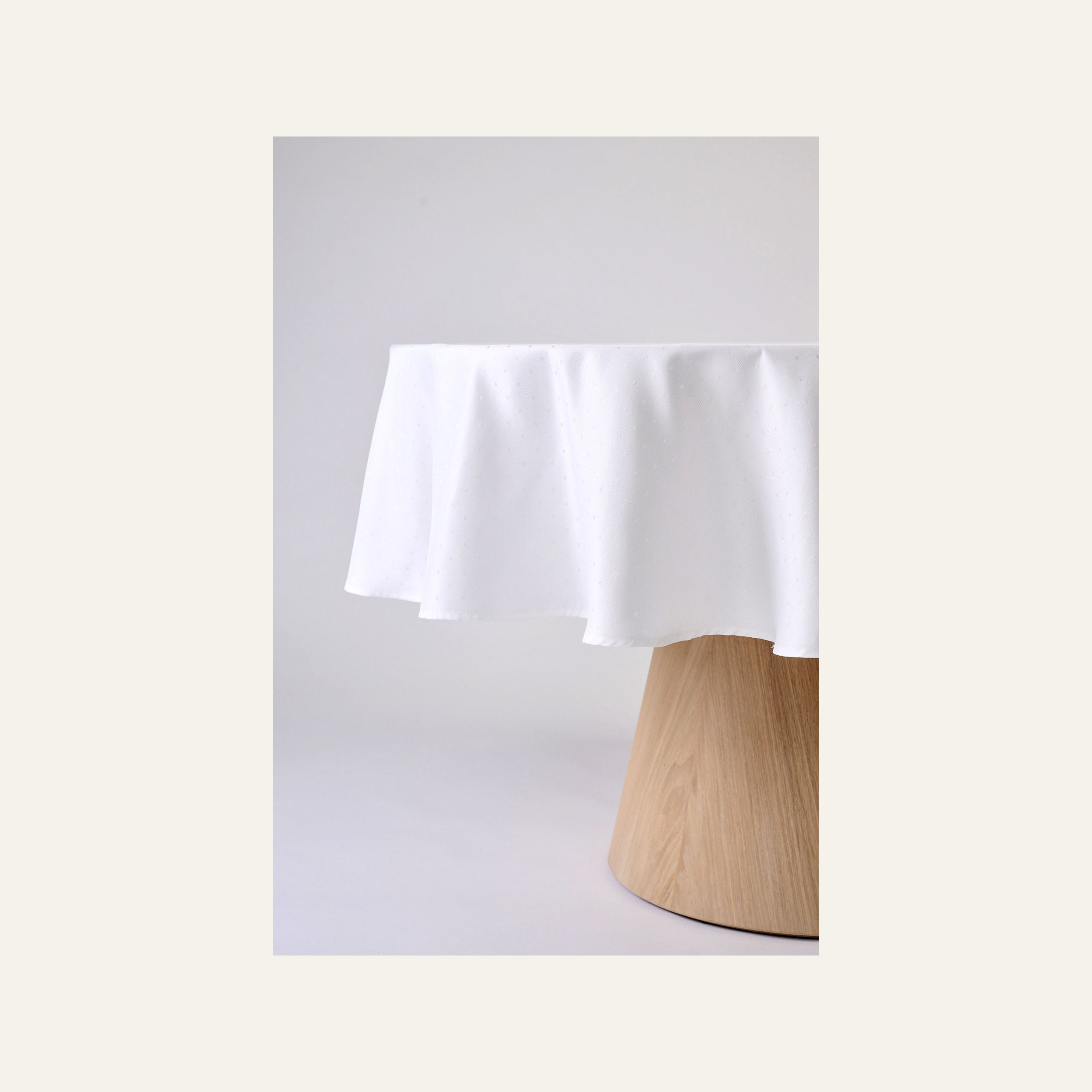 Ümmargune laudlina valge - 3