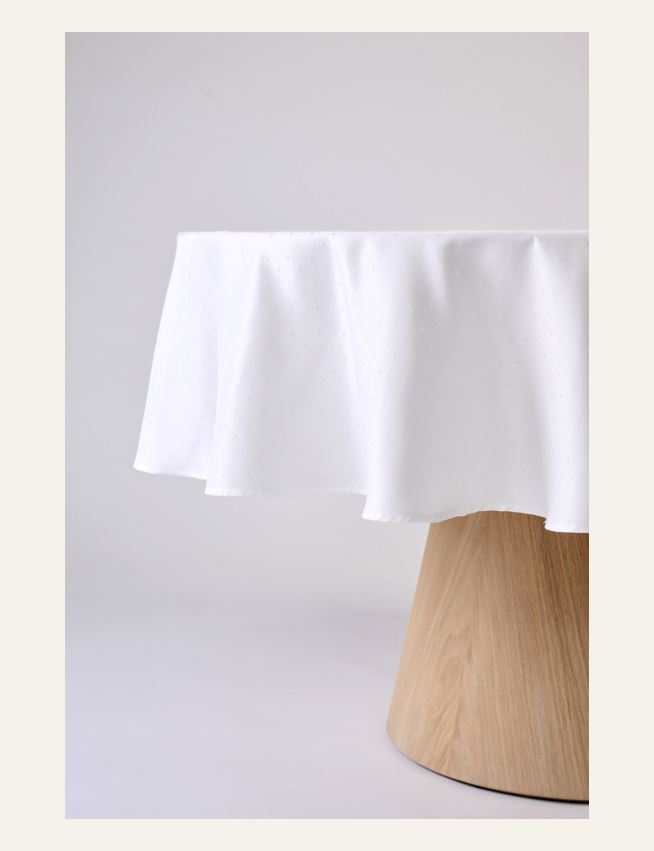 Ümmargune laudlina valge - 3