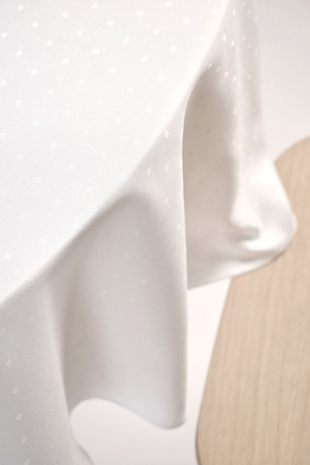 Ümmargune laudlina valge - 2