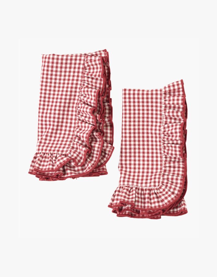 2 pk kangas salvrätik punane - 45x45 cm punane - 1