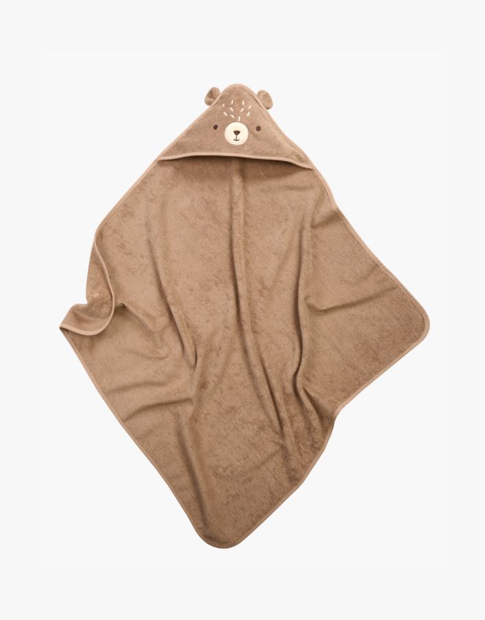 Kapuutsiga rätik pruun - 80x80 cm pruun - 1