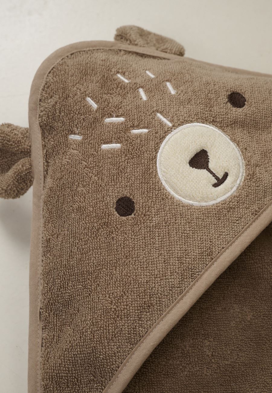 Kapuutsiga rätik pruun - 2