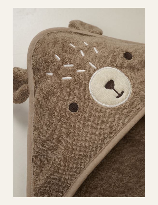 Kapuutsiga rätik pruun - 2