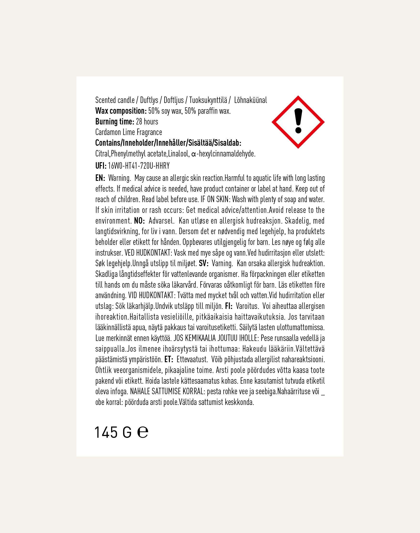 Lõhnaküünal beež - 4