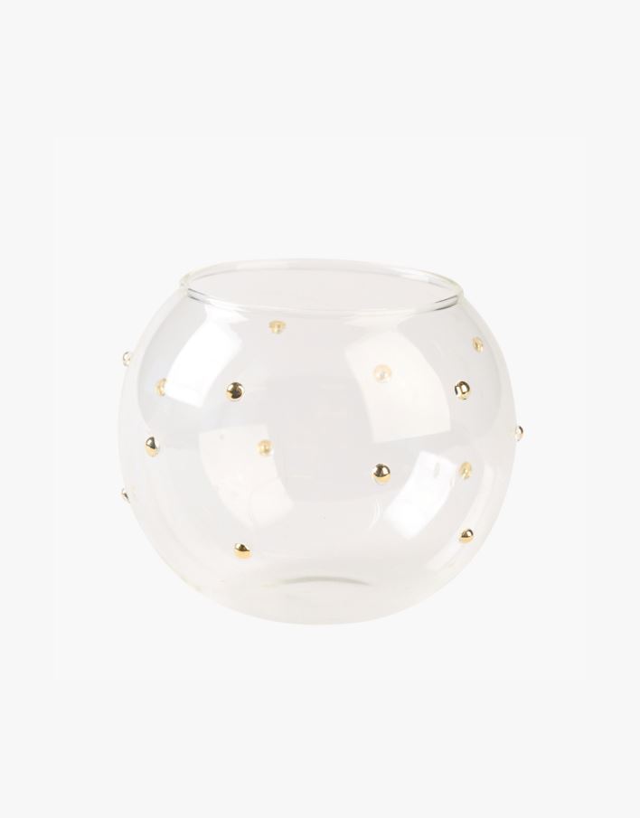 Küünlalatern läbipaistev - 10x10x8 cm läbipaistev - 1