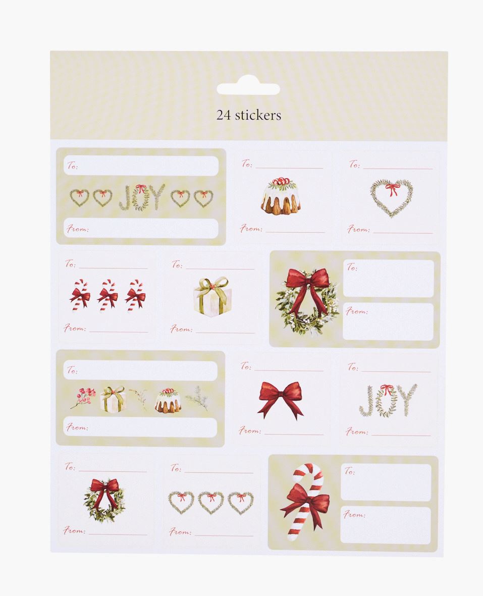 Kleebised: kellele/kellelt mitmevärviline - 20x22 cm mitmevärviline - 1