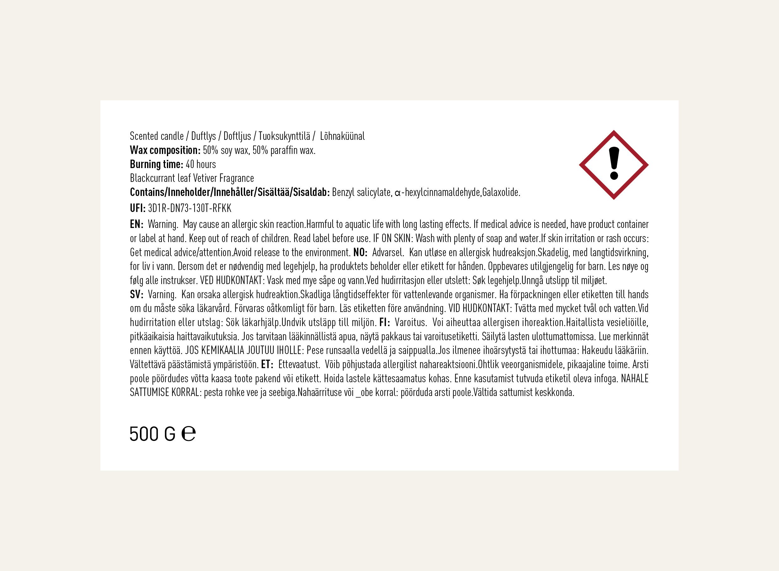 Lõhnaküünal hele sinine - 6