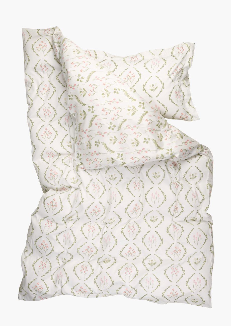 Voodipesukomplekt satiinpuuvillane mitmevärviline - 4