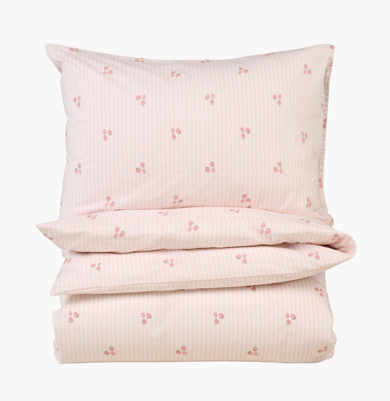 Voodipesukomplekt puuvillane roosa - 150x210 cm roosa - 1