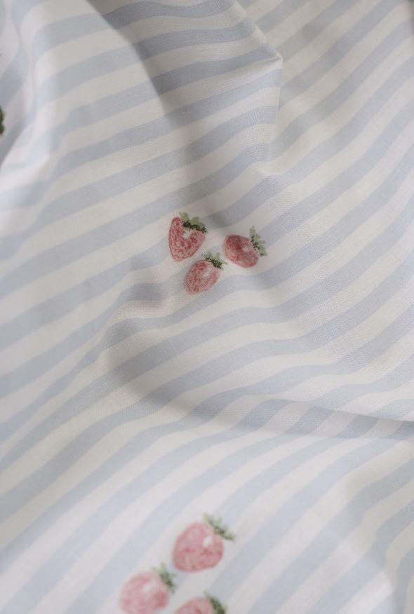 Voodipesukomplekt puuvillane hele sinine - 4