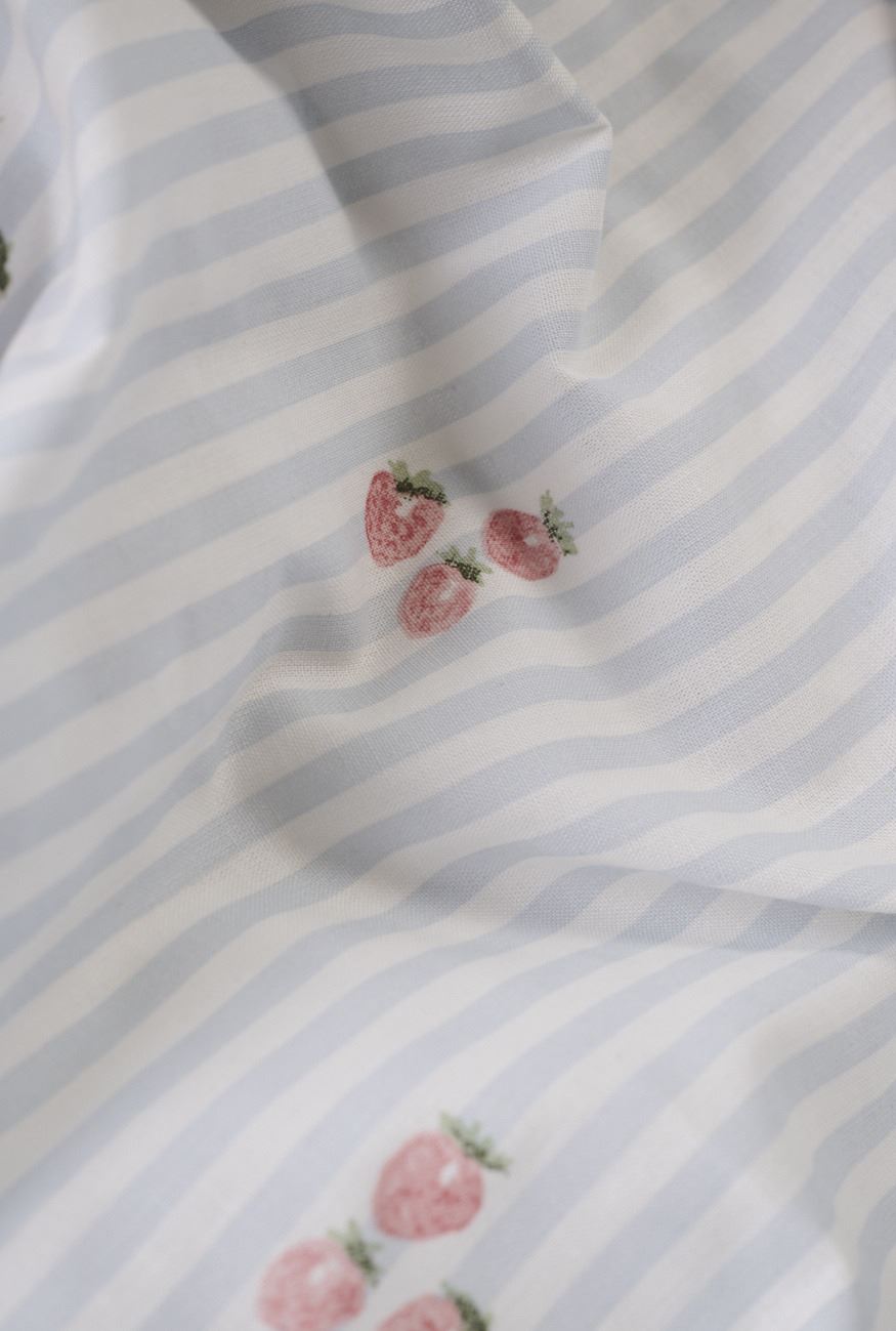 Voodipesukomplekt puuvillane hele sinine - 4