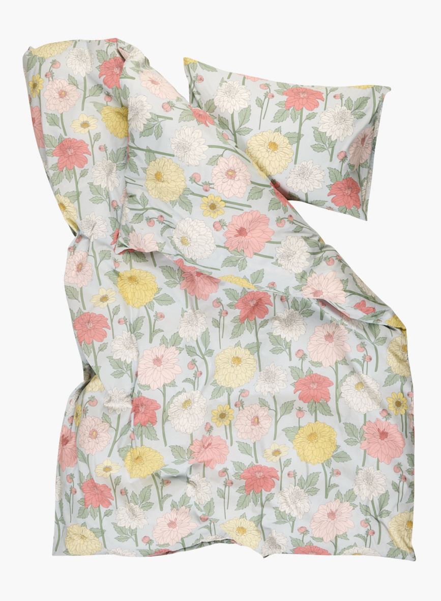 Voodipesukomplekt puuvillane mitmevärviline/sinine - 2