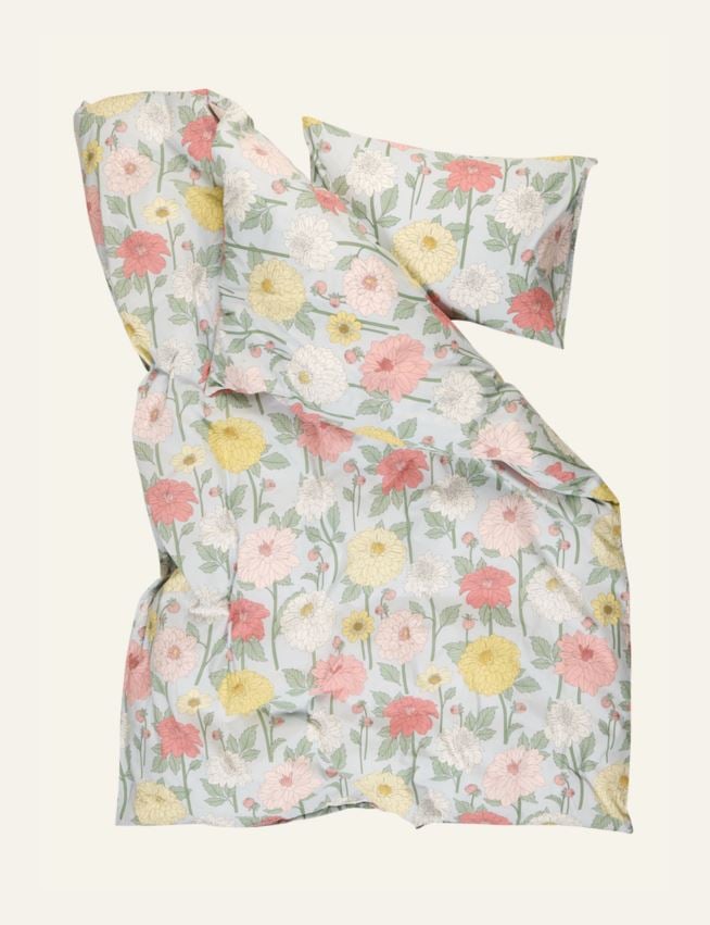 Voodipesukomplekt puuvillane mitmevärviline/sinine - 2