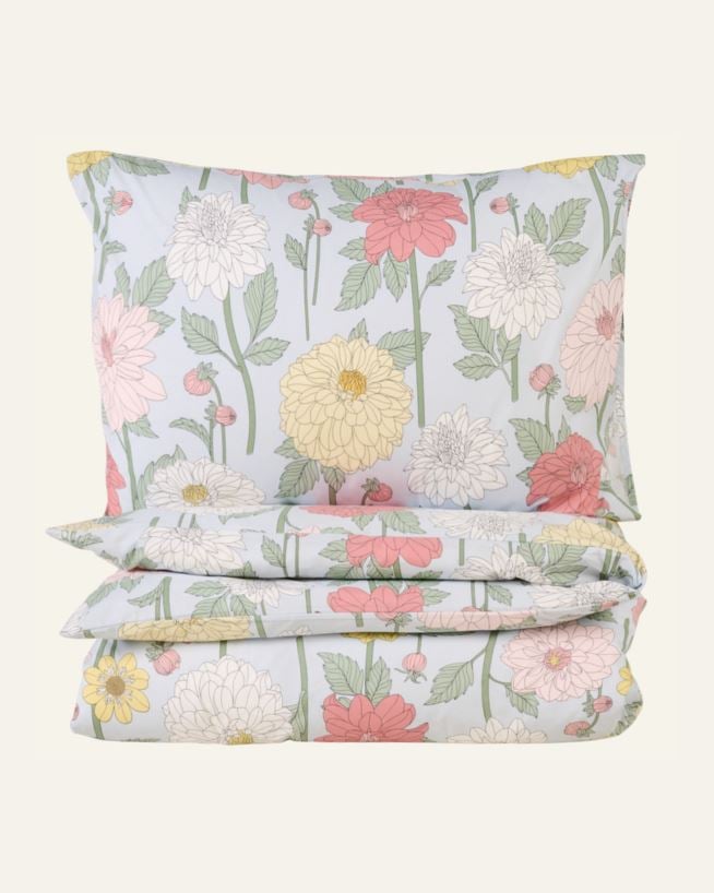 Voodipesukomplekt puuvillane mitmevärviline/sinine - 150x210 cm mitmevärviline/sinine - 1