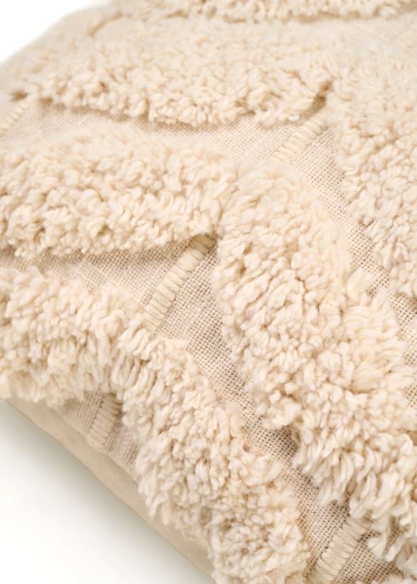 Dekoratiivpadja kate loodusvalge - 3