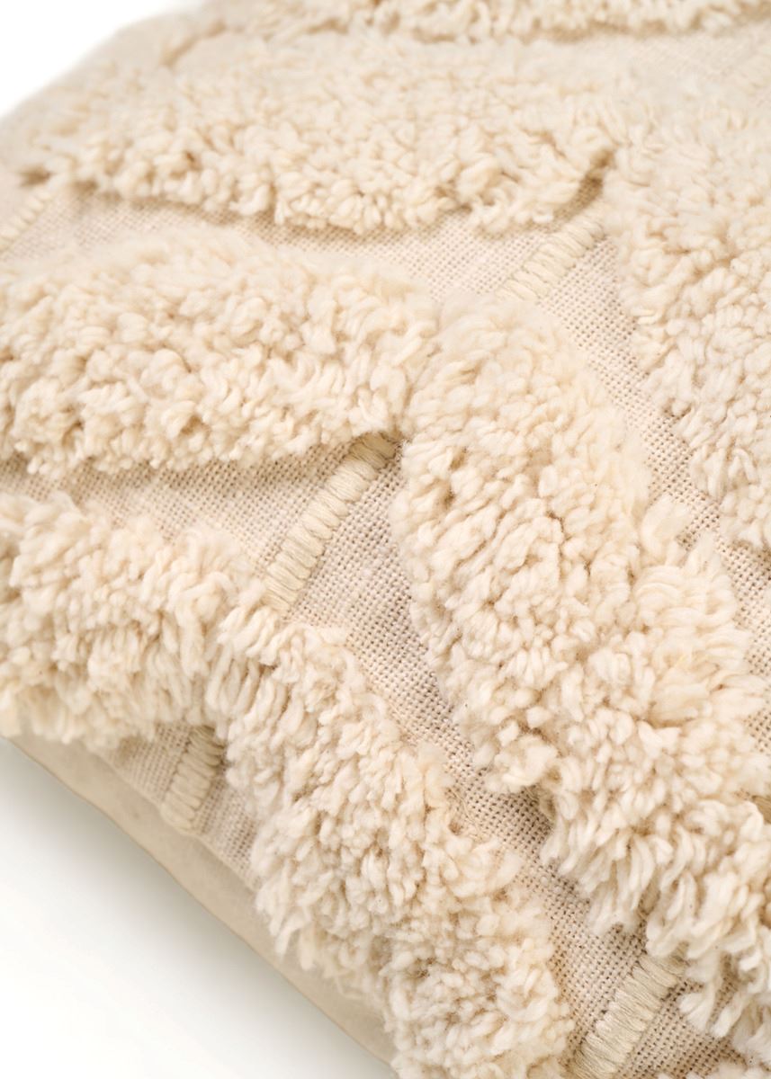 Dekoratiivpadja kate loodusvalge - 3