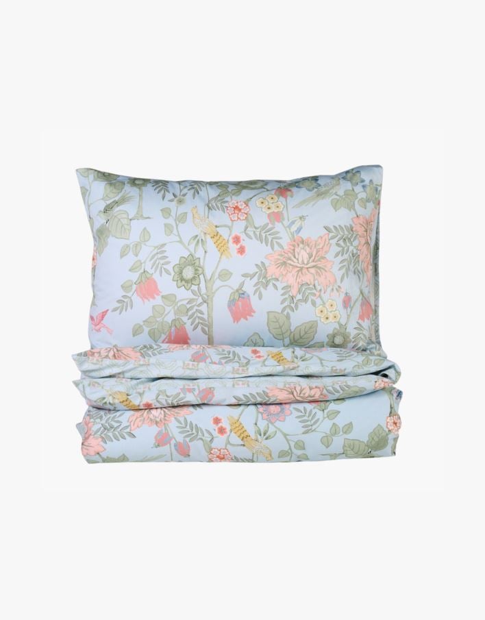 Voodipesukomplekt mitmevärviline/sinine - 150x210 cm mitmevärviline/sinine - 1