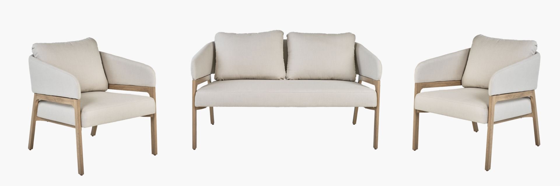 Diivanikomplekt beež - 79x133,5x73 cm beež - 1