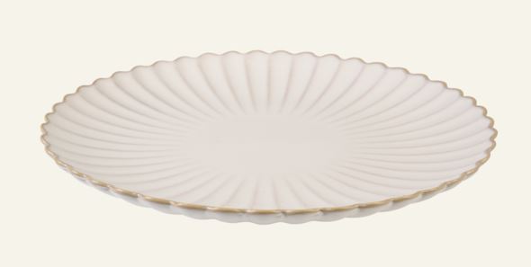 Õhtusöögi taldrik valge - 3