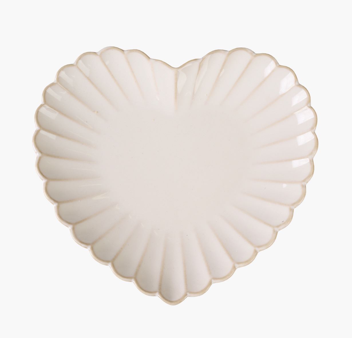 Südamekujuline taldrik valge - 28x25,6 cm valge - 1