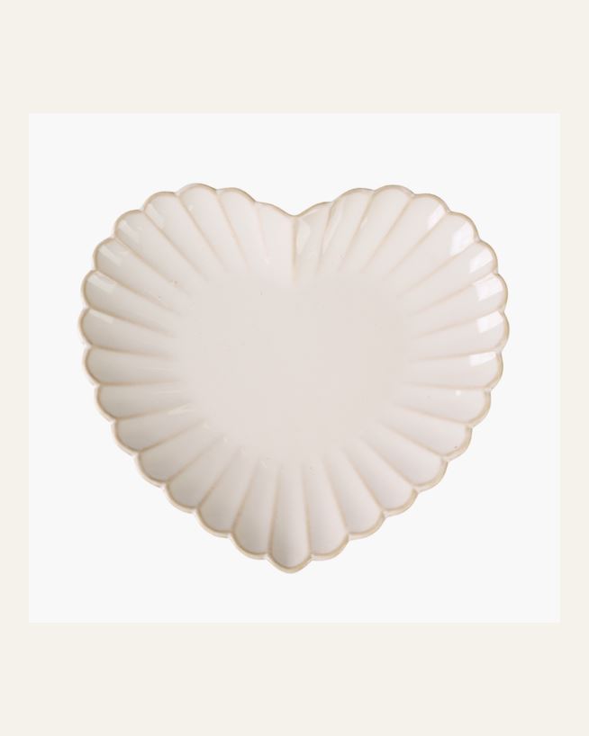 Südamekujuline taldrik valge - 28x25,6 cm valge - 1
