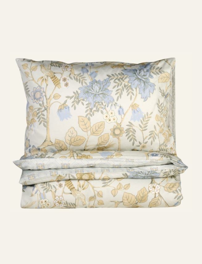 Voodipesukomplekt satiinpuuvillane mitmevärviline/roheline - 3