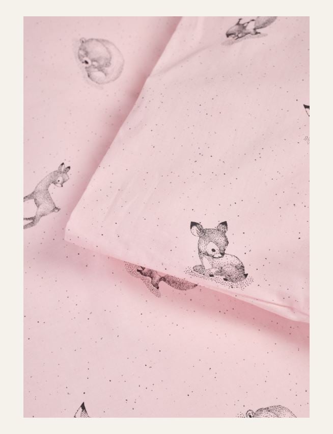 Beebi voodipesukomplekt hele roosa - 2