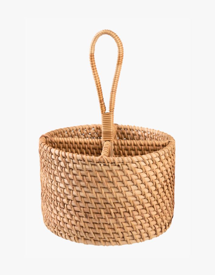 Söögiriistade korv naturaalne toon - 19x19x28 cm naturaalne toon - 1