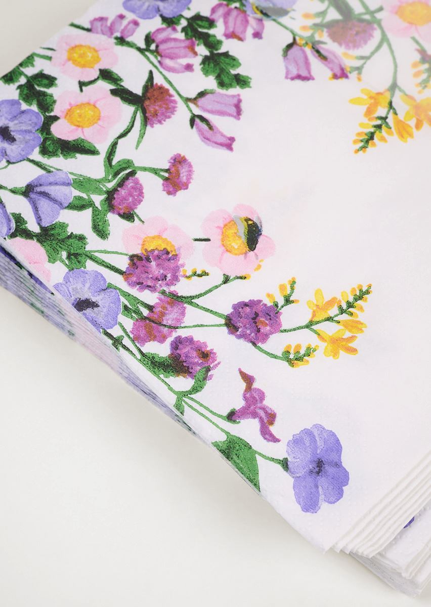 Pabersalvrätikud mitmevärviline/valge - 2