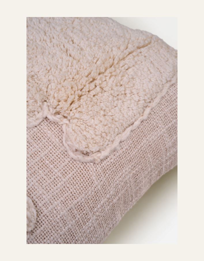 Dekoratiivpadja kate loodusvalge - 2