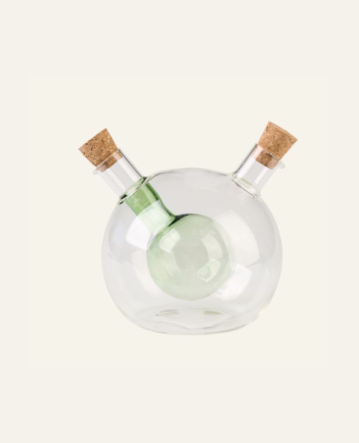 Õli ja äädika pudel roheline - 370ml/60ml roheline - 1