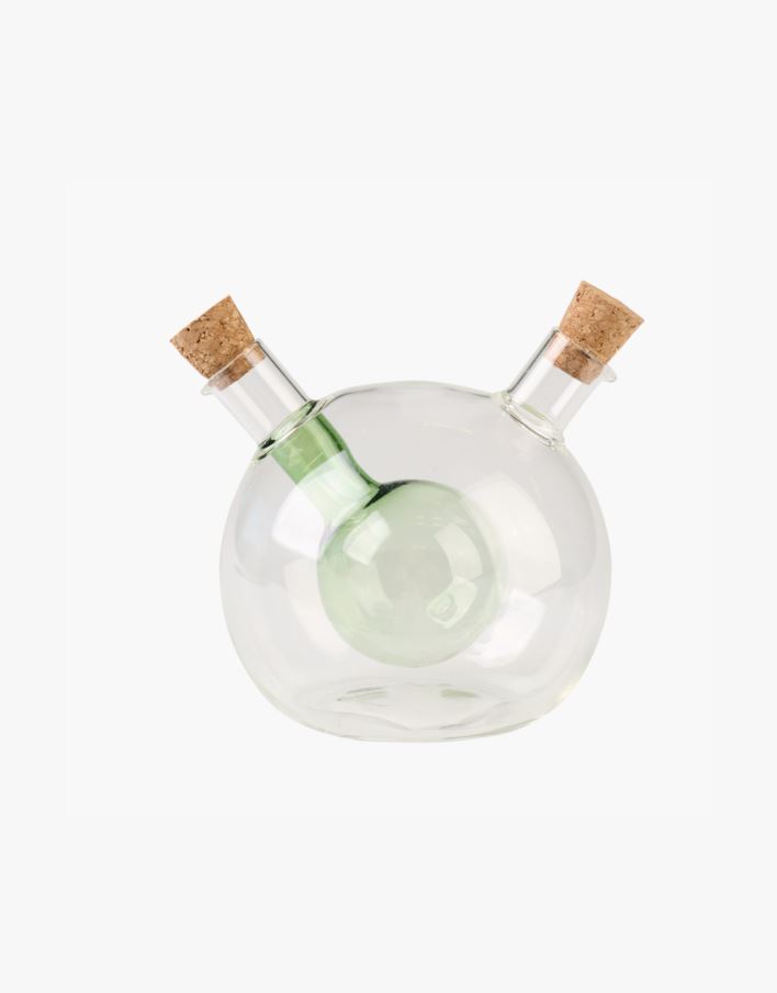 Õli ja äädika pudel roheline - 370ml/60ml roheline - 1