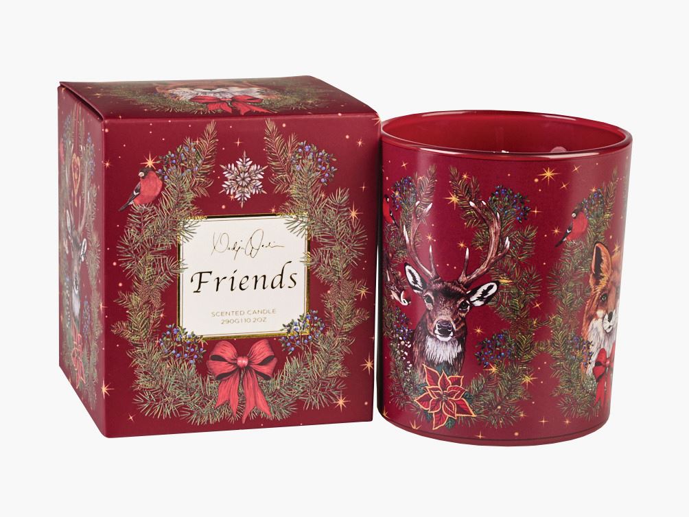 Lõhnaküünal mitmevärviline/punane - 290 g mitmevärviline/punane - 1