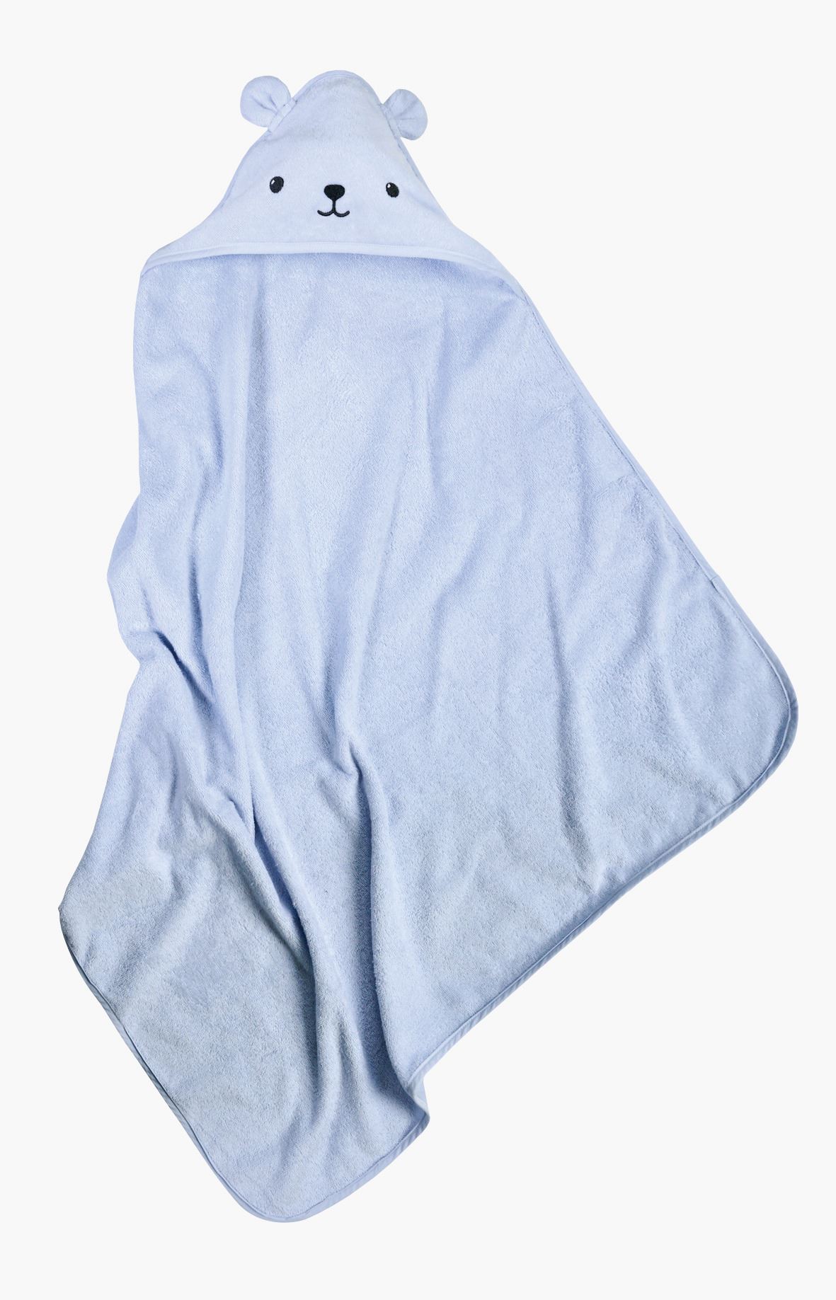 Kapuutsiga rätik hele sinine - 80x80 cm hele sinine - 1