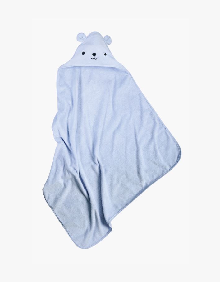 Kapuutsiga rätik hele sinine - 80x80 cm hele sinine - 1